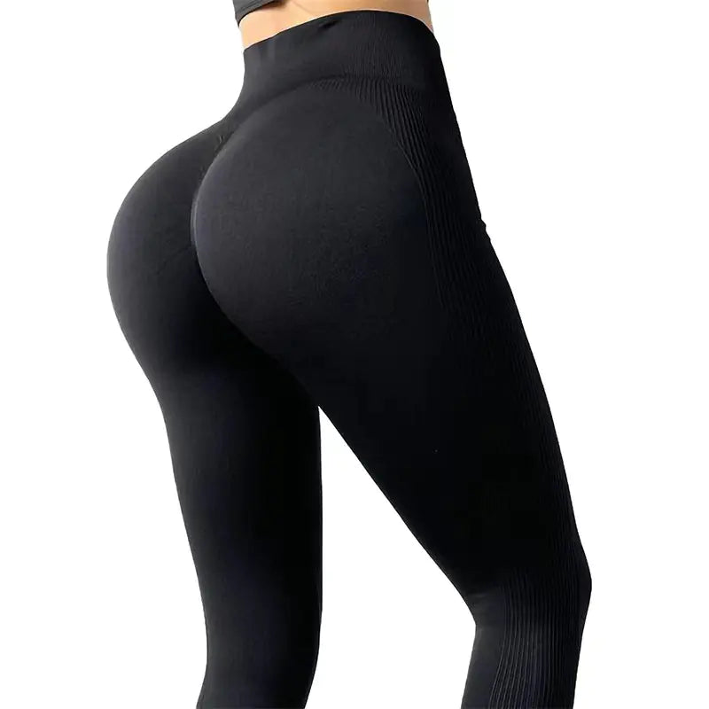 High-Waisted Peach Butt Yoga Pants for Fitness