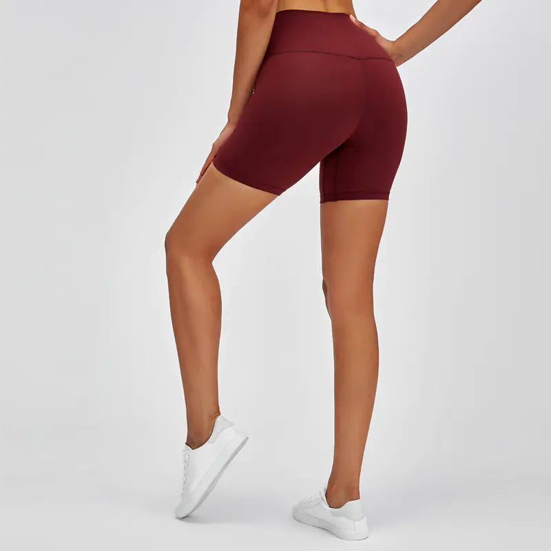 High-Waisted Yoga Shorts for Women - Stretch Fit