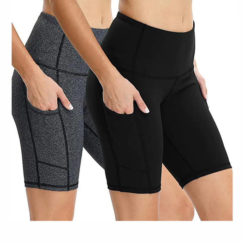 High-Waisted Peach Butt Yoga Shorts for Women