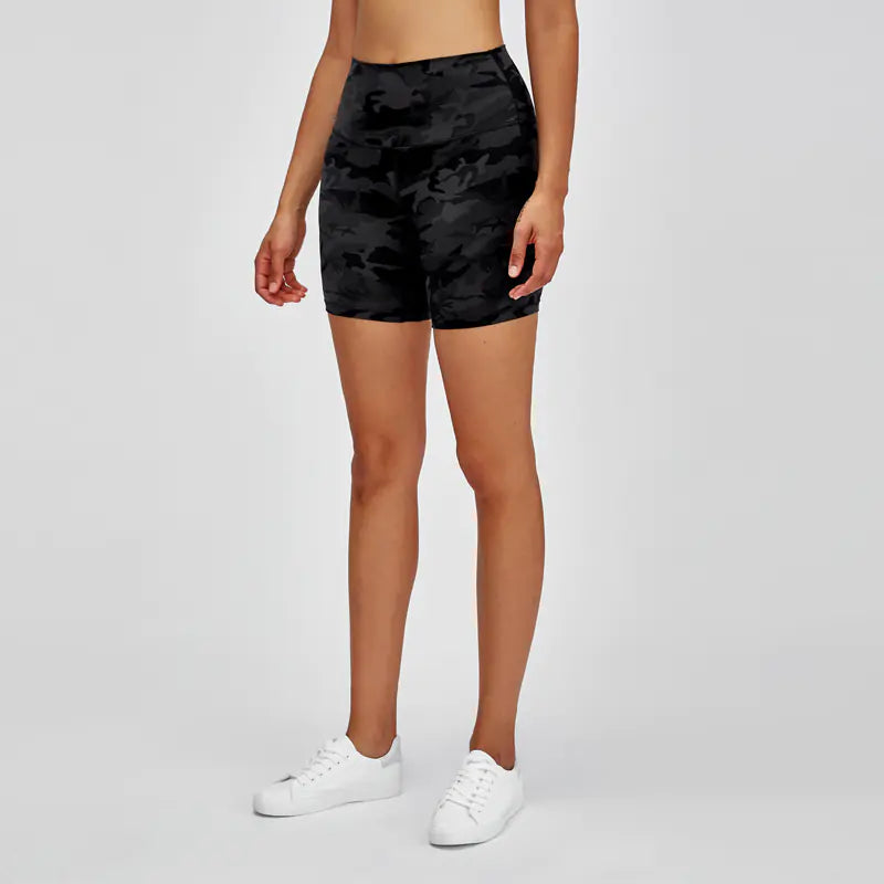 High-Waisted Yoga Shorts for Women - Stretch Fit