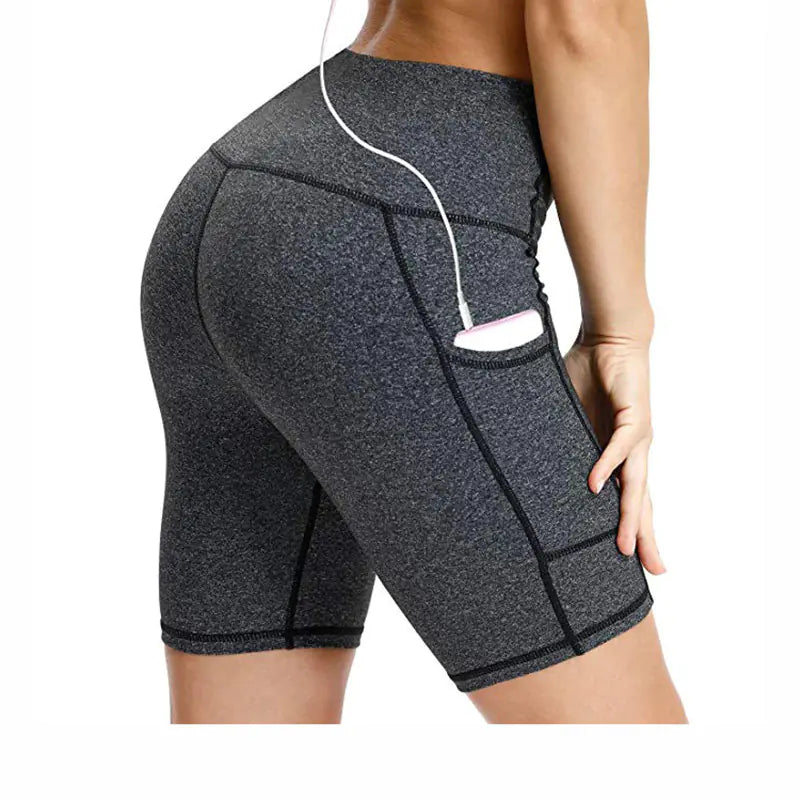 High-Waisted Peach Butt Yoga Shorts for Women