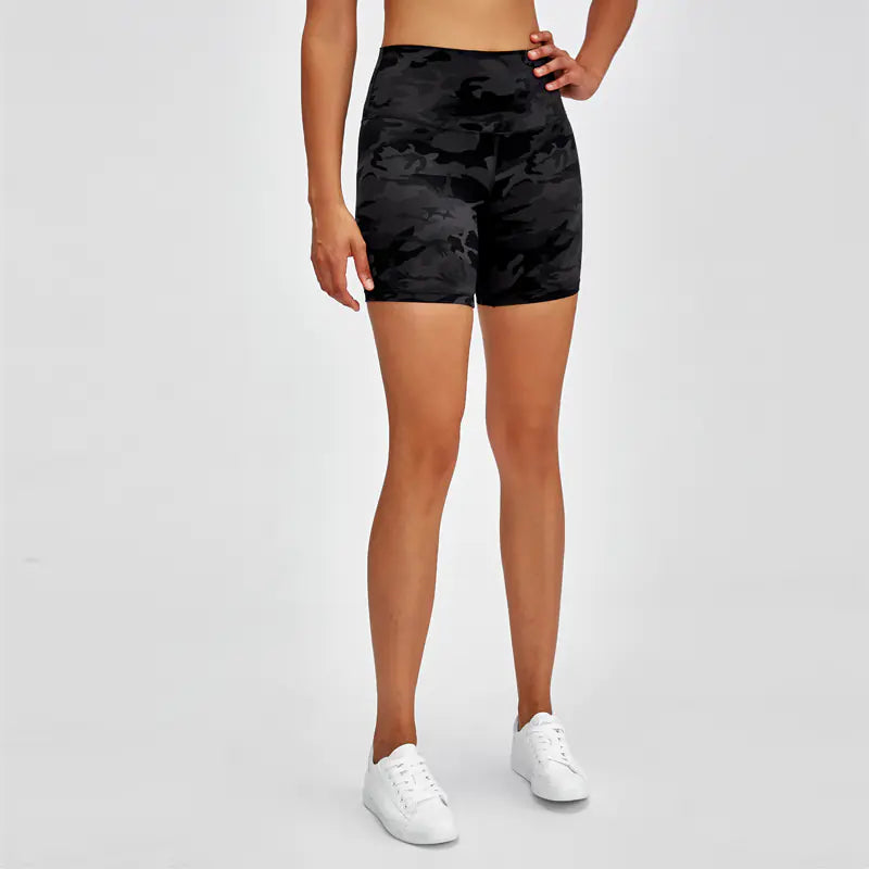 High-Waisted Yoga Shorts for Women - Stretch Fit